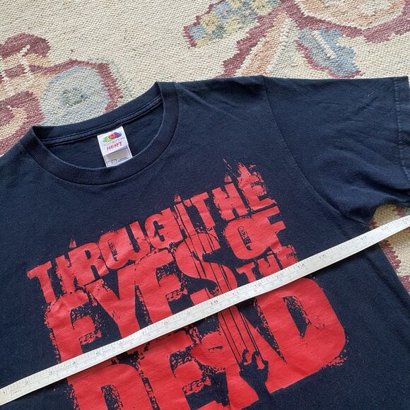 Vintage Y2K Through The Eyes Of The Dead T Shirt Black Death Metal Band Small - Picture 6 of 7